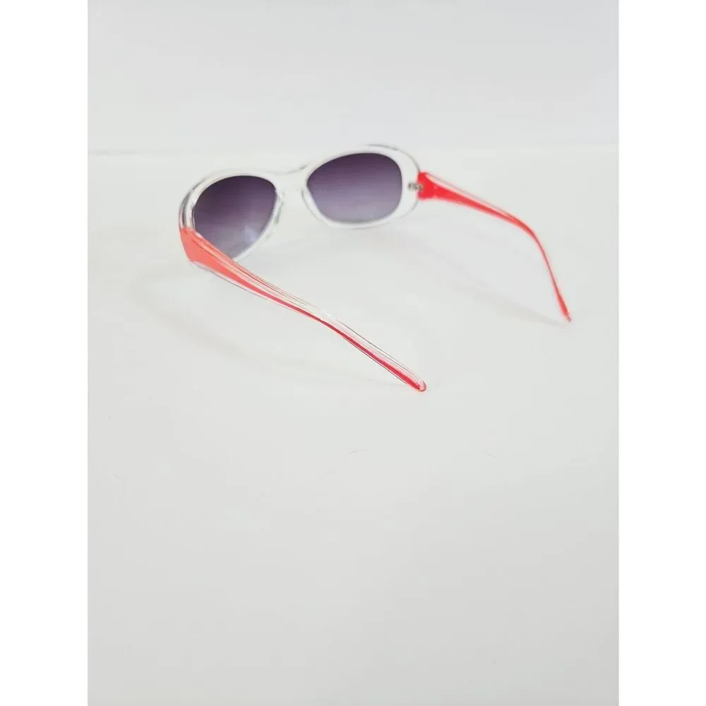 Vintage Dolce & Gabbana Wayfarer Red Large Gradient Frame Smoke Lens Sunglasses